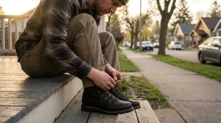 breaking in hiking boots